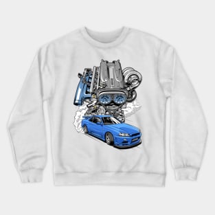 RB26 Turbo Skyline R34 Crewneck Sweatshirt